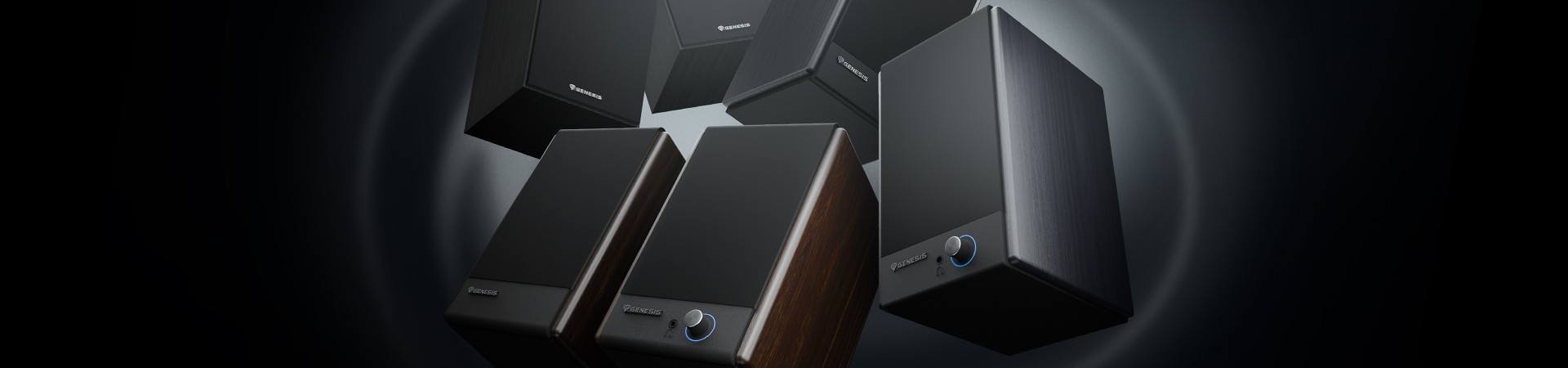 Un sonido potente y un control total. Descubre los nuevos altavoces GENESIS Arsen 502 BT y 402 BT