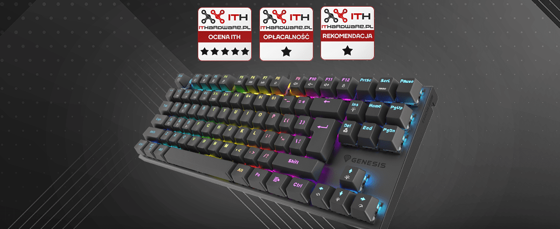 ¡Genesis Thor 303 TKL Negro con 3 premios de IThardware!