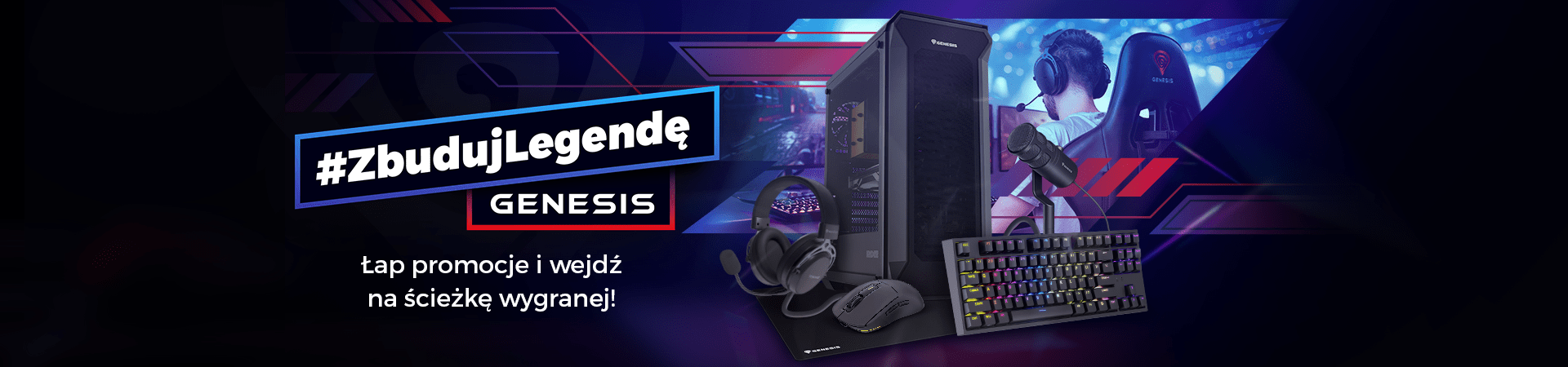 Construye una leyenda con GENESIS. Guía de hardware para e-sports