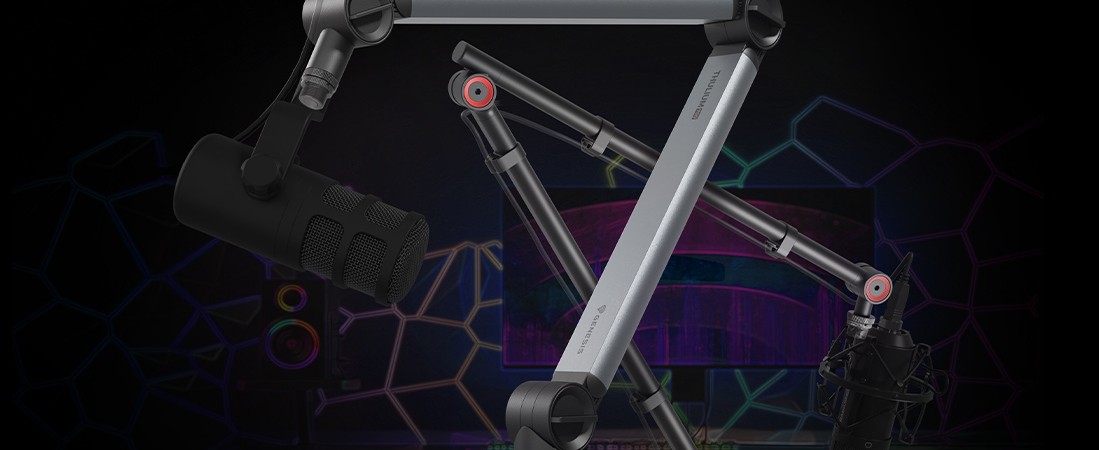 Conoce los nuevos productos GENESIS. Aquí están GENESIS Thulium 700, Thulium 500 y Thulium 100: elementos indispensables en la estación de trabajo de todo jugador.