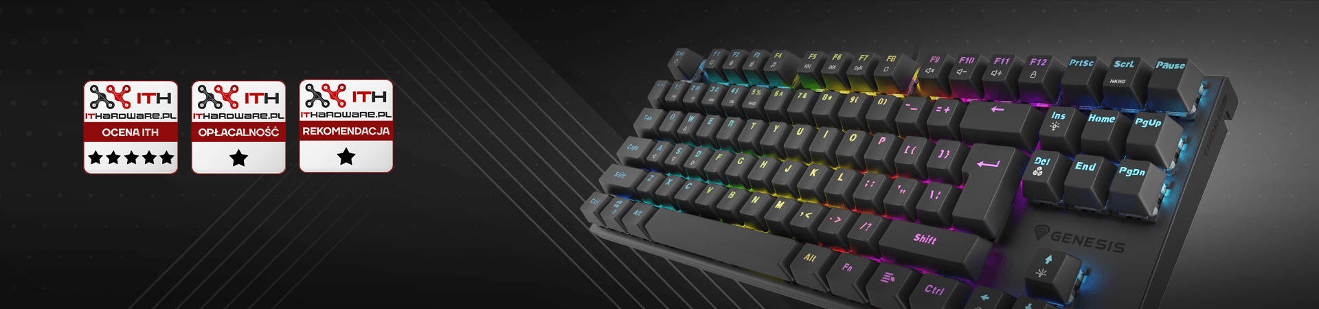 ¡Genesis Thor 303 TKL Negro con 3 premios de IThardware!