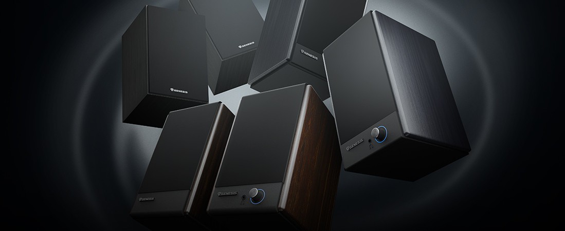 Un sonido potente y un control total. Descubre los nuevos altavoces GENESIS Arsen 502 BT y 402 BT