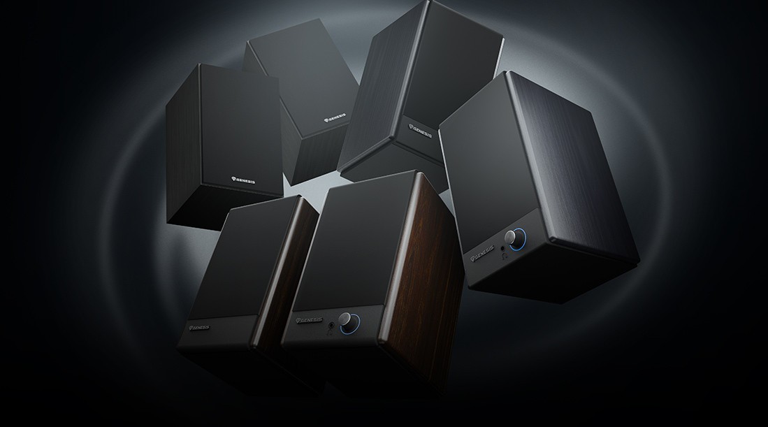 Un sonido potente y un control total. Descubre los nuevos altavoces GENESIS Arsen 502 BT y 402 BT