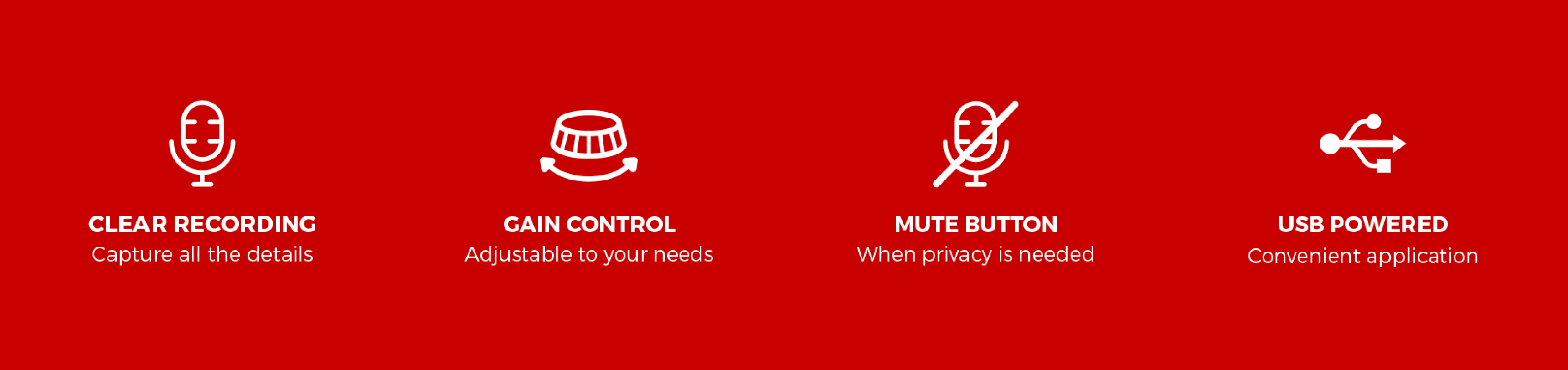 Micrófono dinámico USB con funciones para grabar con claridad, control de ganancia, botón de silencio y alimentación USB para mayor comodidad