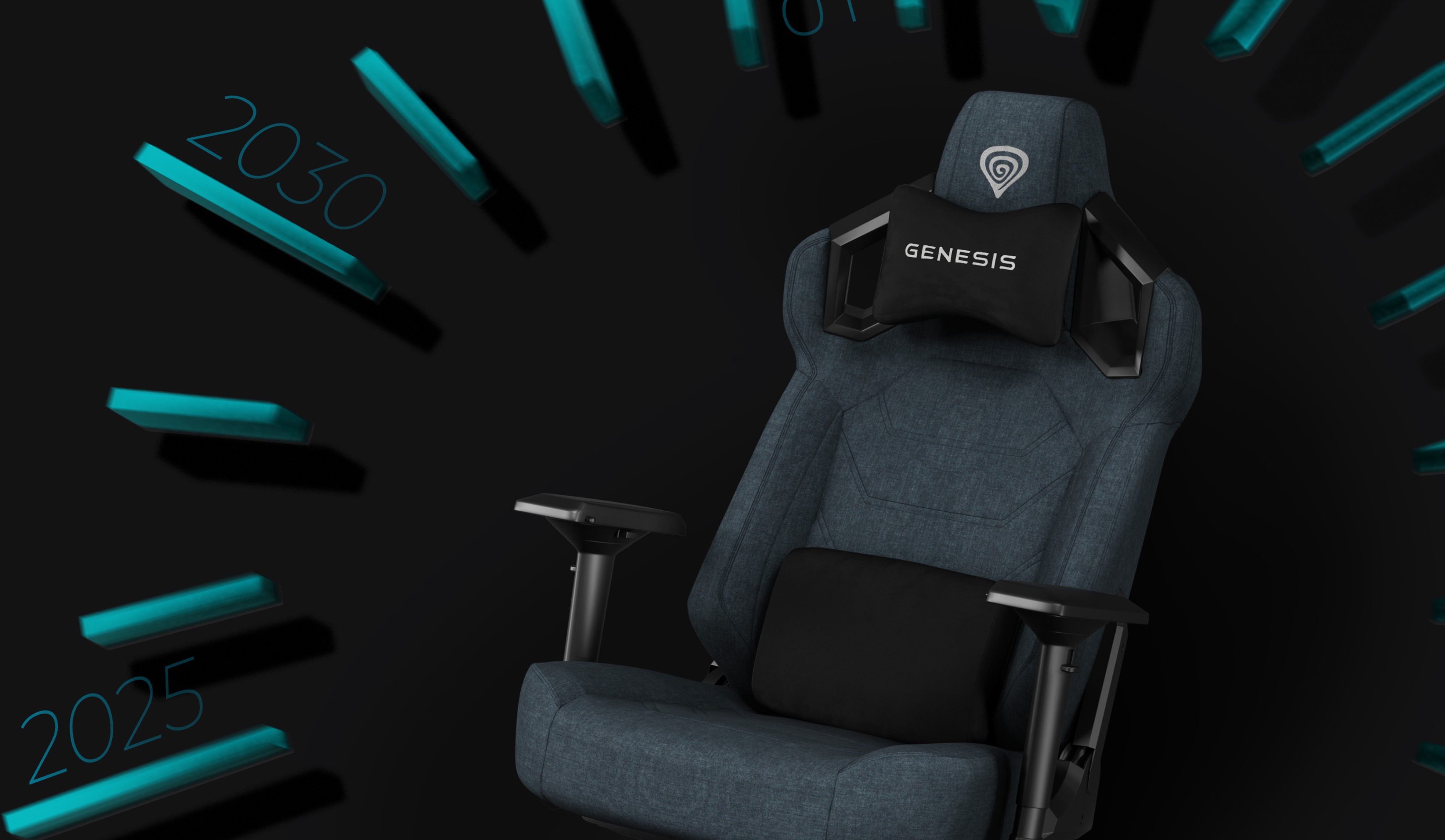 Silla de juego Genesis Nitro 800 gris con reposabrazos ajustables y un diseño cómodo, ideal para sesiones de juego