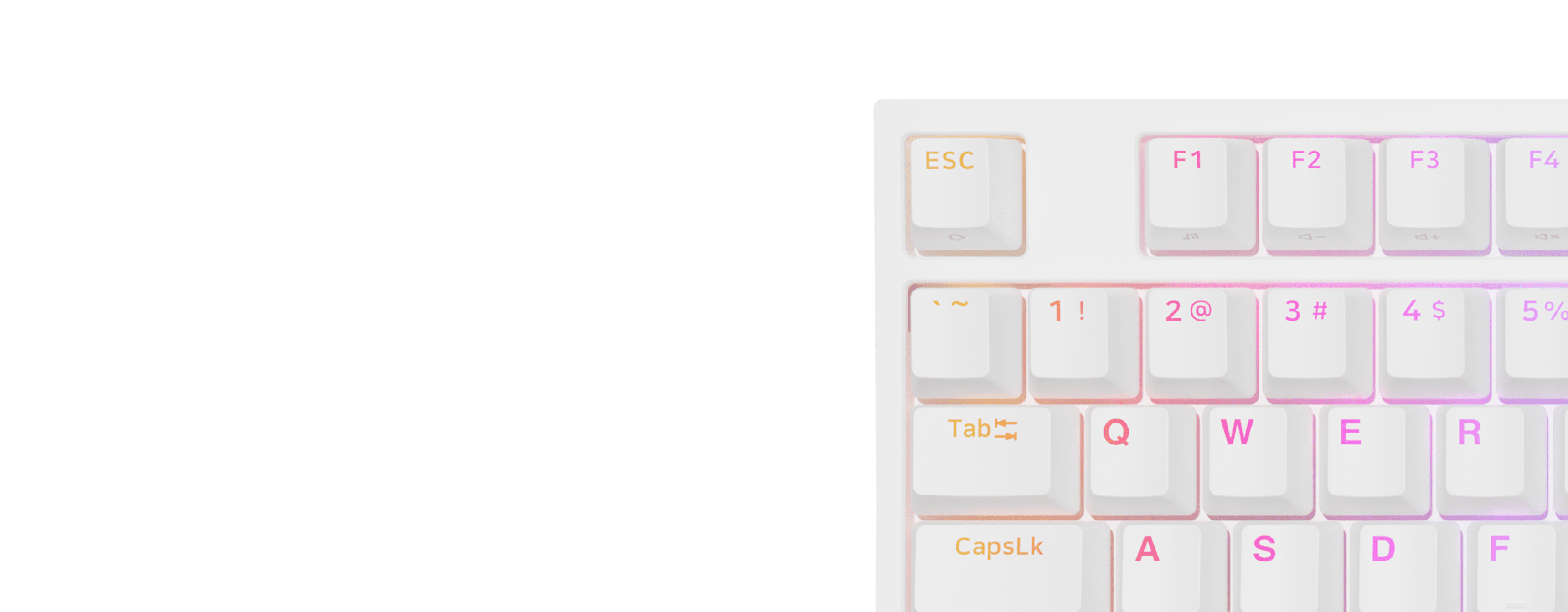 Teclado mecánico para juegos con retroiluminación RGB, diseño TKL e interruptores Gateron Yellow