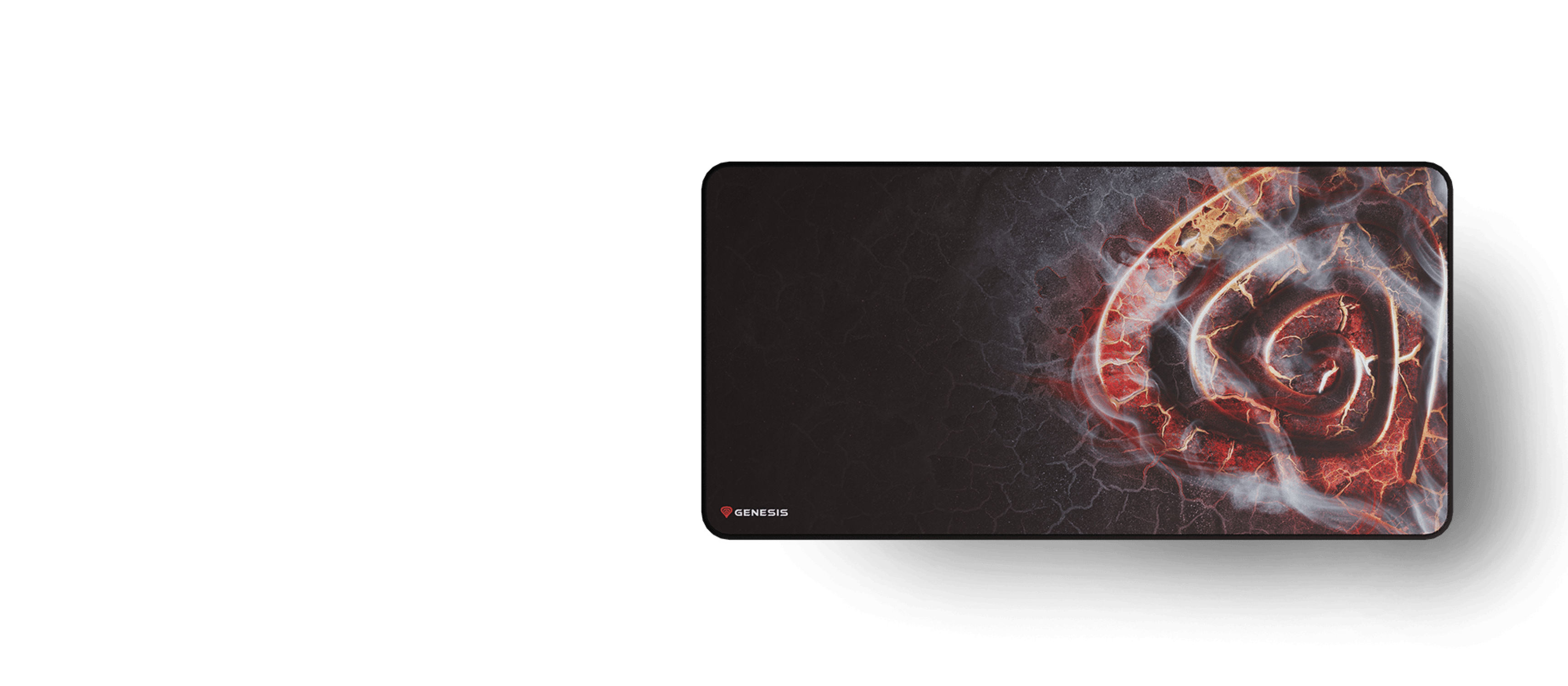 Alfombrilla de ratón grande para juegos con un llamativo diseño abstracto rojo y negro, que mide 900x450 mm