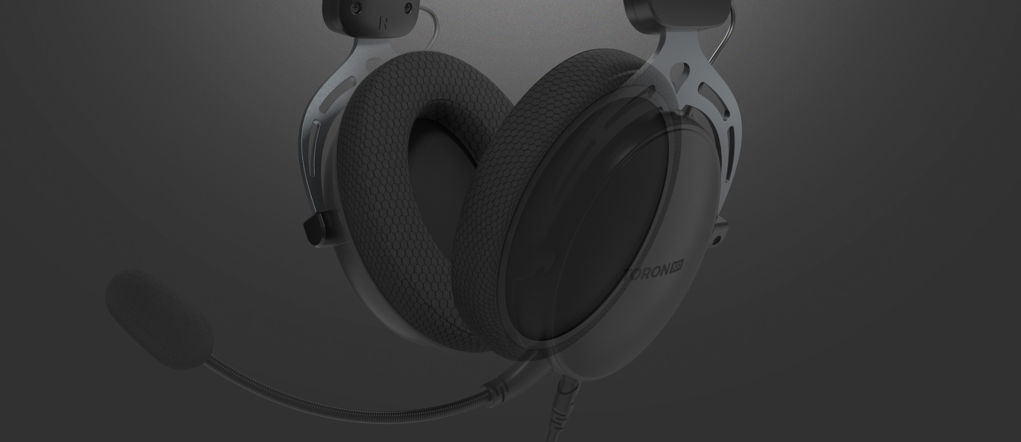 Almohadillas para auriculares Genesis Toron EP02, con un diseño elegante y material textil suave para mayor comodidad